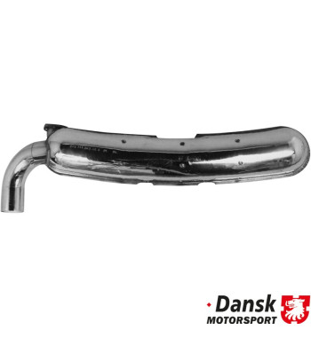 Exhaust rear, Sport, with one Ø84 mm tail pipe. Made of polished stainless steel. With TÜV/EEC approval