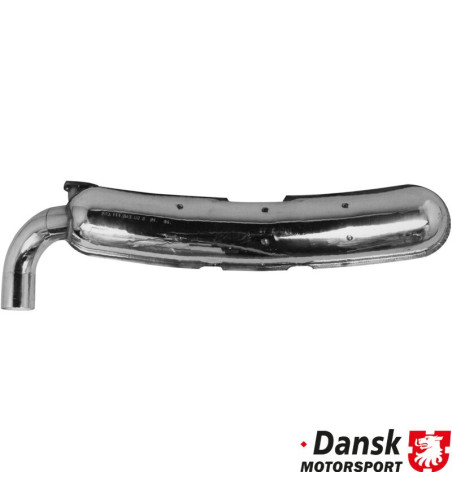Exhaust rear, Sport, with one Ø84 mm tail pipe. Made of polished stainless steel. With TÜV/EEC approval