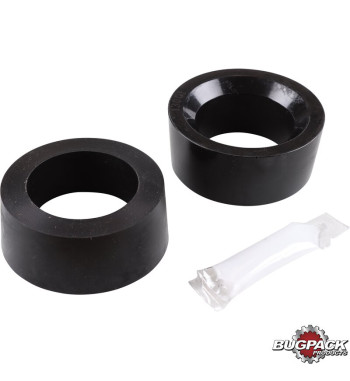 Bushing set for spring plate, smooth, urethane, black, inner diameter, 1 7/8, small outer diameter, 2 pieces