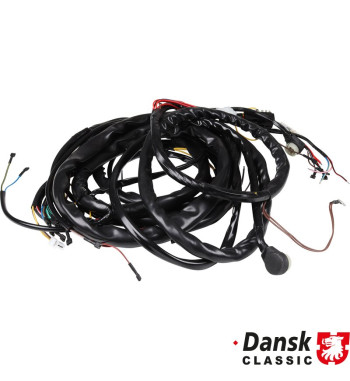 Complete wiring harness for tunnel, OEM standard. From front fuse box to gauges and to tail light and engine bay