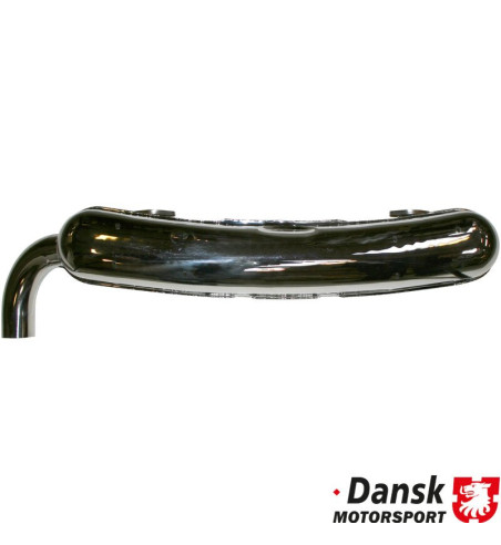 Exhaust rear, Sport, with one Ø70 mm tail pipe. Made of polished stainless steel. With TÜV/EEC approval