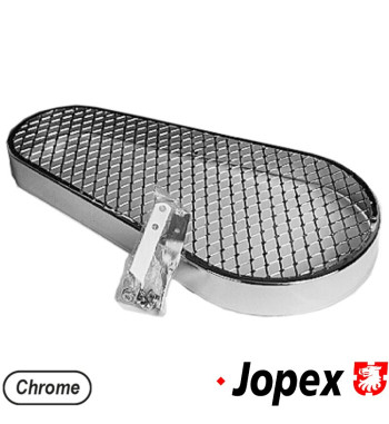 Chrome pulley guard, clover leaf design, with mounting hardware. Protects and looks great on Bugs, Bajas and Buggies
