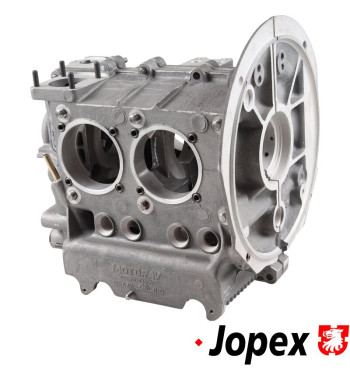 New universal engine case, magnesium alloy AS41, with 8 mm steel case savers. Includes oil pick up tube