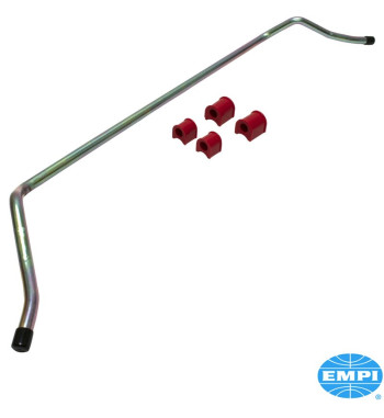 Anti roll bar, front, for link pin, lowered. Made from heavy 3/4 steel, zinc plated. Including urethane bushings