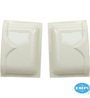 Side air scoop set, white paintable plastic, 2 pieces. Mounts over existing air intakes i both sides