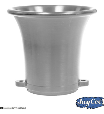 Bezpośredni wlot powietrza, aluminium w stylu Billet, anodowane na srebrno, 3 1/4". Pasuje do gaźników Weber IDA i Empi EPC
