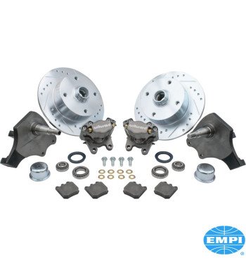 Brake disc set, front, 4x130. Including discs, calipers, brake pads, forged steering knuckles and brackets, Wilwood