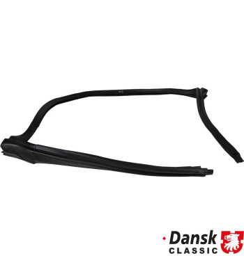 Windshield seal for targa roof, use only with hollow door seals. For use with late-style hollow door seals