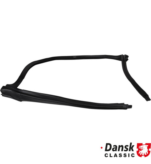 Windshield seal for targa roof, use only with hollow door seals. For use with late-style hollow door seals Windshield seal for targa roof, use only with hollow door seals. For use with late-style hollow door seals
