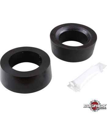 Bushing set for spring plate, smooth, urethane, black, inner diameter, 1 7/8, large outer diameter, 2 pieces