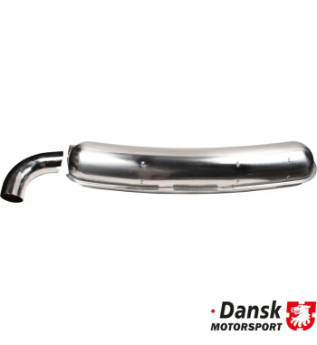 Exhaust rear, Sport, with one Ø84 mm loose tail pipe. Made of polished stainless steel. With TÜV/EEC approval