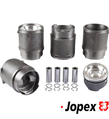 Zestaw tłoków i cylindrów odlewany, do konwersji 2.1 do 2.2 L, średnica 95.5 mm, skok 76.0 mm, góra 107 mm, dół 100 mm, CLASSIC

