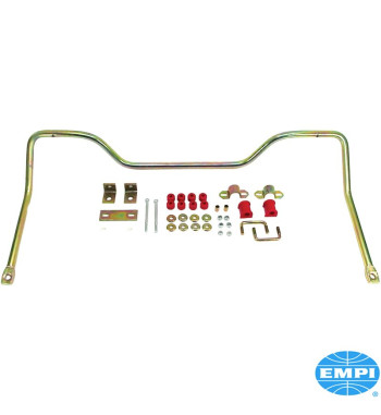 Anti roll bar, rear, for I.R.S. Made from heavy 7/8 steel, zinc plated. Including urethane bushings