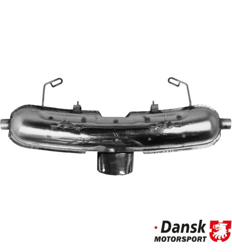 Wydech tylny, Sport, z jedną owalną rurą wydechową 155x83 mm. Wykonane ze stali nierdzewnej. Z aprobatą TÜV/EEC
