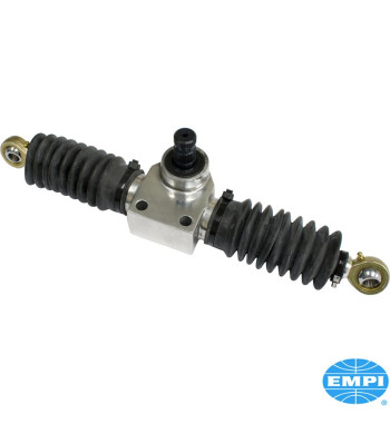 Steering rack, not power steering, 2 mounting holes, 11 5/8 - 36 spline shaft, 1 1/2 turns lock to lock. Fits LHD vehicles