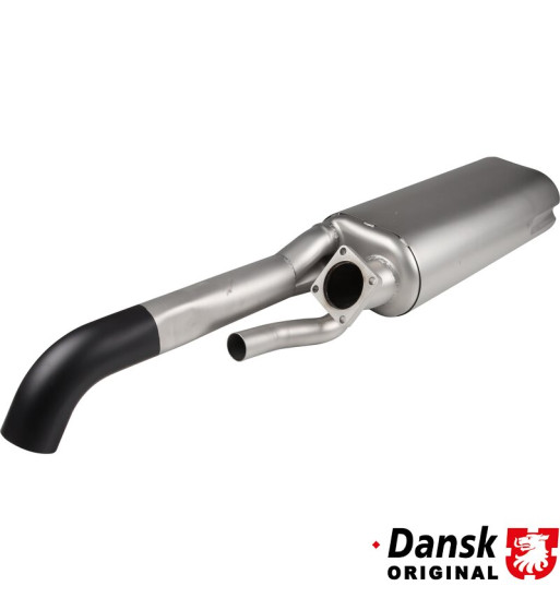 Exhaust rear, with one Ø70 mm tail pipe. With wastegate pipe. Made of stainless steel with black painted tail pipe Exhaust rear, with one Ø70 mm tail pipe. With wastegate pipe. Made of stainless steel with black painted tail pipe