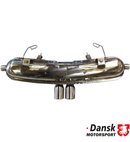 Exhaust rear, Sport, with two Ø76 mm tail pipes. Made of polished stainless steel. With TÜV/EEC approval for 2.5 L engine