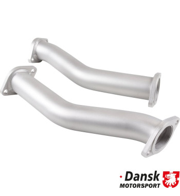 Connecting pipe set from racing heat exchanger to standard exhaust. Made of stainless steel
