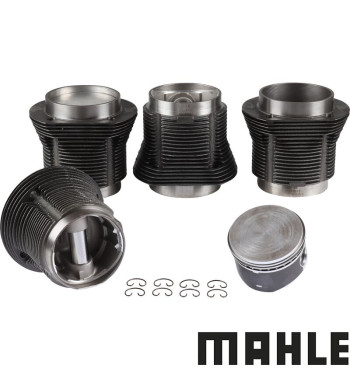 Zestaw tłoków i cylindrów o dużej średnicy, kuty, średnica 90,5 mm, skok 82,0 mm, góra 98 mm, dół 96 mm, MAHLE
