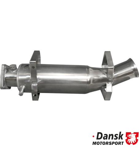 Intermediate exhaust, Sport (catalytic converter without ceramic insert). Made of polished stainless steel