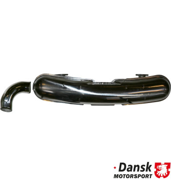 Exhaust rear, Sport, with one Ø84 mm tail pipe. Made of polished stainless steel. With TÜV/EEC approval
