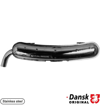 Exhaust rear, with one Ø60 mm tail. Made of polished stainless steel. With TÜV/EEC approval