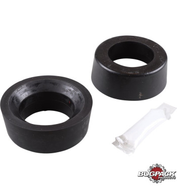 Bushing set for spring plate, smooth, urethane, black, inner diameter, 1 7/8, 2 pieces. Fits Empi Heavy Duty spring plates