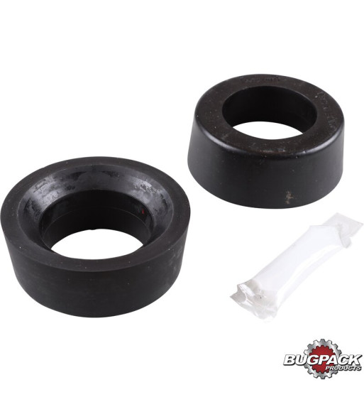 Bushing set for spring plate, smooth, urethane, black, inner diameter, 1 7/8, 2 pieces. Fits Empi Heavy Duty spring plates Bushing set for spring plate, smooth, urethane, black, inner diameter, 1 7/8, 2 pieces. Fits Empi Heavy Duty spring plates