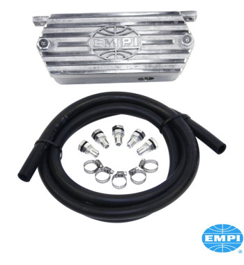 Complete engine oil breather kit, aluminium. Reduce crankcase pressure, eliminate blow-by and oil loss