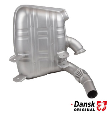 Exhaust rear, OE style, right. Made of glass bead blasted stainless steel. With TÜV/EEC approval for 3.4 L engine