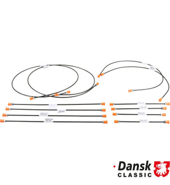 Brake line kit. With 12 lines for 1 vehicle. Must be bended for correct fitting prior to installation