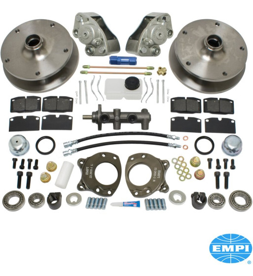Disc brake conversion set, front. Fits LHD vehicles. The kit includes all the parts you need to convert your VW to disc brakes Disc brake conversion set, front. Fits LHD vehicles. The kit includes all the parts you need to convert your VW to disc brakes