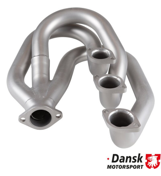 Racing heat exchanger without heating function, Ø45 mm outside, left. Made of stainless steel. Modification can be needed