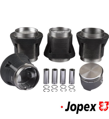 Big bore piston and cylinder set, casted, bore 92.0 mm, stroke 69.0 mm, upper 98 mm, lower 96 mm, CLASSIC