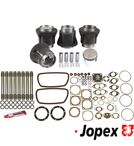 Piston and cylinder set, complete, casted, bore 85.5 mm, stroke 69.0 mm, upper 94 mm, lower 90 mm, CLASSIC
