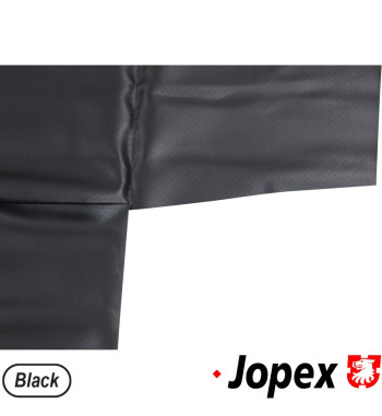 Roof inner liner set, vinyl, black, perforated. Comes complete with door post covers. Not for use on cars with sunroof