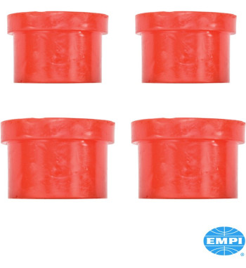 Bushing set for front axle beam, outer, urethane, for ball joint, red, 4 pieces - 2 small and 2 large