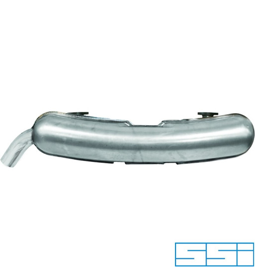 Exhaust rear, Sport, with one Ø60 mm tail pipe. For use with heat exchanger conversion. Made of stainless steel