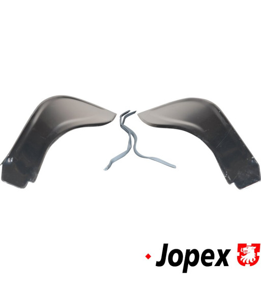 Wing guard set, front, aluminium, chrome gloss anodized, 2 pieces. Germany. Protect the wing from small dents and scratches Wing guard set, front, aluminium, chrome gloss anodized, 2 pieces. Germany. Protect the wing from small dents and scratches