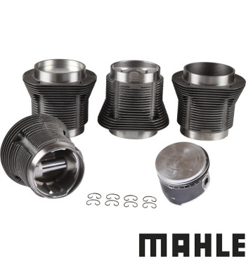 Big bore piston and cylinder set, casted, bore 90.5 mm, stroke 69.0 mm, upper 98 mm, lower 96 mm, MAHLE