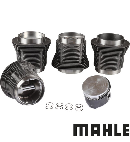 Big bore piston and cylinder set, casted, bore 90.5 mm, stroke 69.0 mm, upper 98 mm, lower 96 mm, MAHLE Big bore piston and cylinder set, casted, bore 90.5 mm, stroke 69.0 mm, upper 98 mm, lower 96 mm, MAHLE