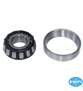 King pin conversion wheel bearing, front, inner. Allows you to install ball joint brake discs onto king pin spindles