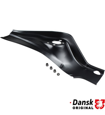 Repair piece for wheel housing rear, right. For models with front mounted oil cooler. For other models modifications are needed