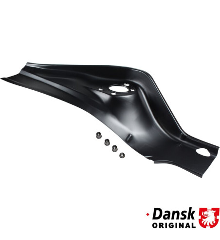 Repair piece for wheel housing rear, right. For models with front mounted oil cooler. For other models modifications are needed