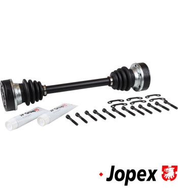 Drive shaft, complete with boots and bolts, rear, right, 505 mm, new. For automatic transmission and I.R.S.