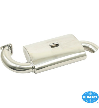 Exhaust rear, Phat Boy, with one tail pipe. Fits Empi No. 00-3100-0 and 00-3102-0. Made of stainless steel