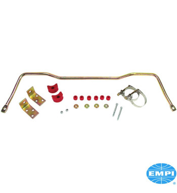 Anti roll bar, rear, for I.R.S. Made from heavy 3/4 steel, zinc plated. Including urethane bushings