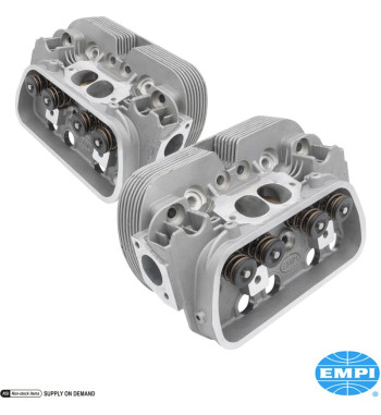 GTV-2 stage 1 wedge-port dual port cylinder head, 94 mm bore, double valve spring, 40x35.5 stainless steel valves