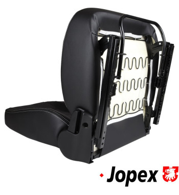 Sports seat set with seat rails, black, drivers and passengers side. For universal installation