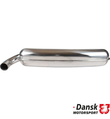 Exhaust rear, Sport, with one Ø70 mm tail pipe. Made of polished stainless steel. With TÜV/EEC approval